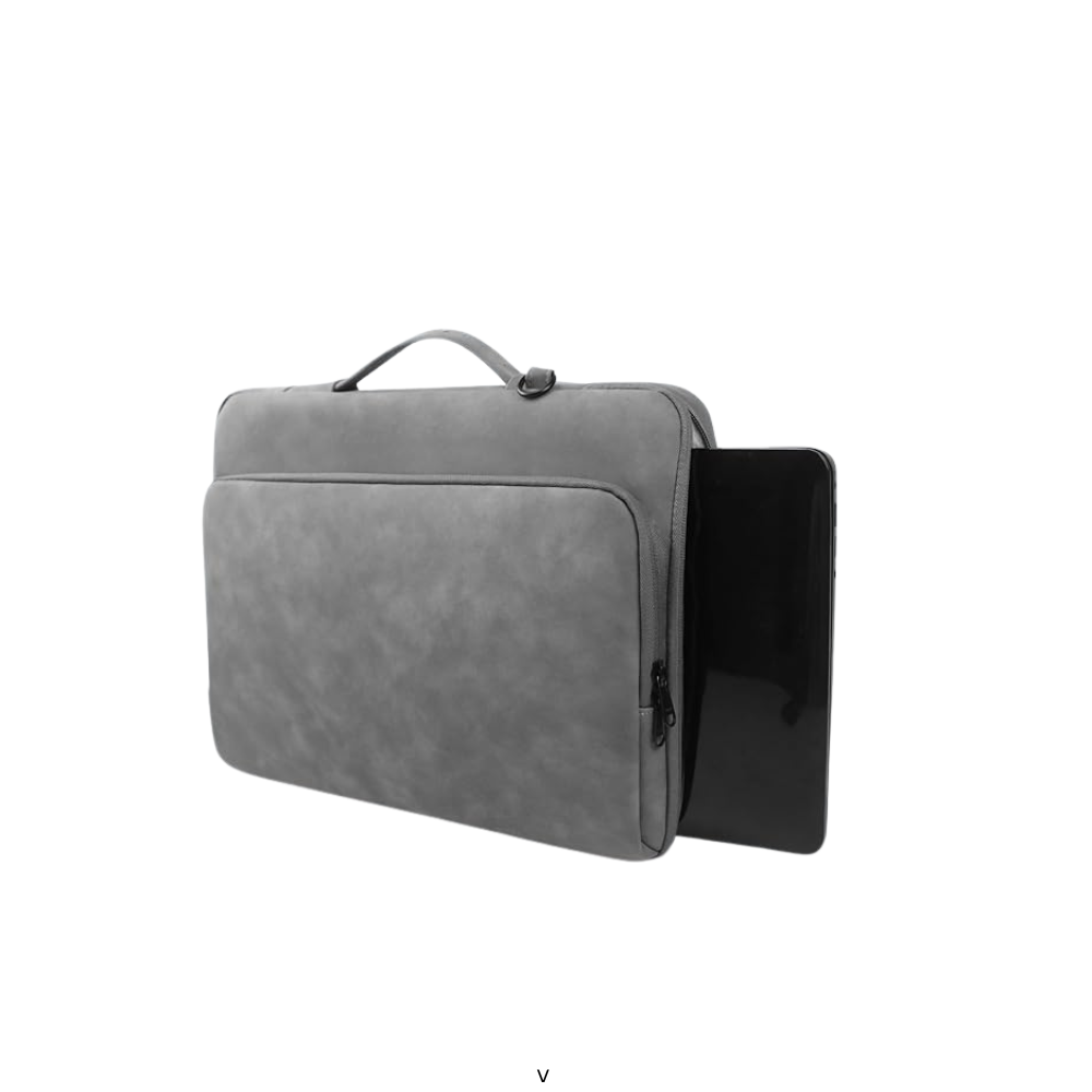 MOCA Laptop Shoulder Bag With Handle for 13 13.3 14 Inch Case Compatible with MacBook Pro 14,MacBook Airpro 13-13.3 Inch and Most Popular 13-14 Notebooks,Spill-Resistant Briefcase (Grey, 13-14.2